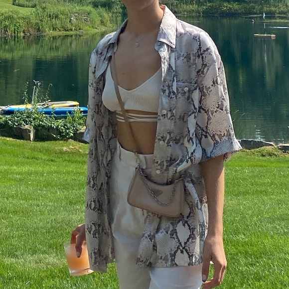 Vintage Snakeskin Button Up - Picture 1 of 5